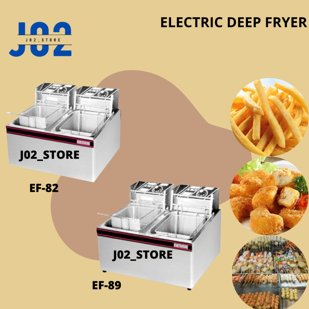 ELECTRIC DEEP FRYER | 2TANK - 2 BASKET | PENGGORENGAN