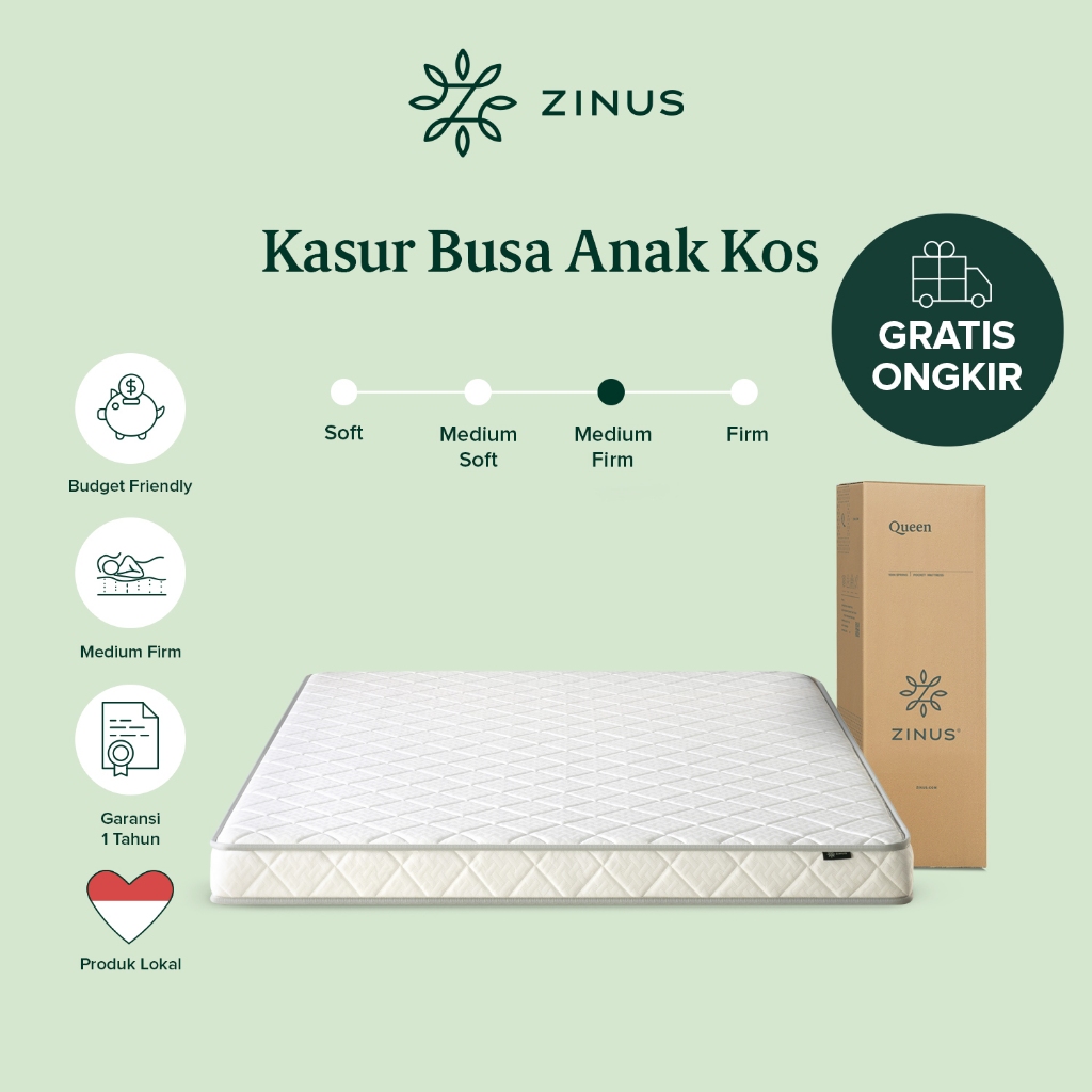 Kasur Busa Zinus Anak Kos Mattress in a Box