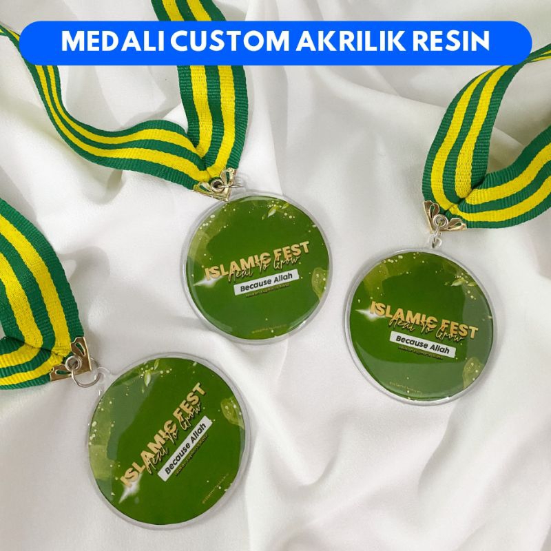 Medali akrilik resin / medali custom/ medali resin