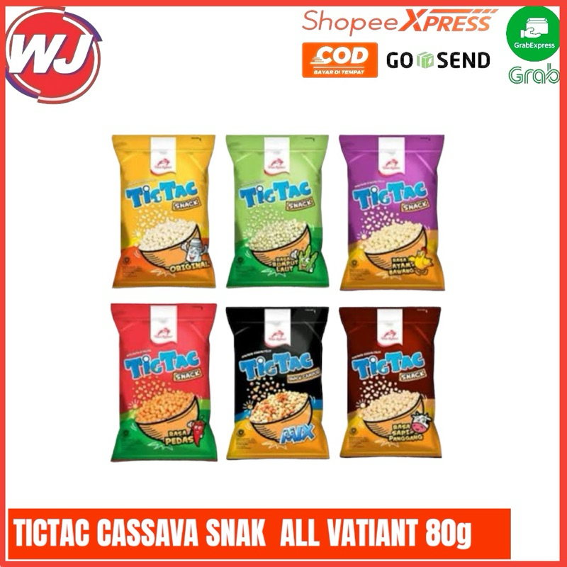 

TICTAC CASSAVA SNACK ALL VARIANT 80g