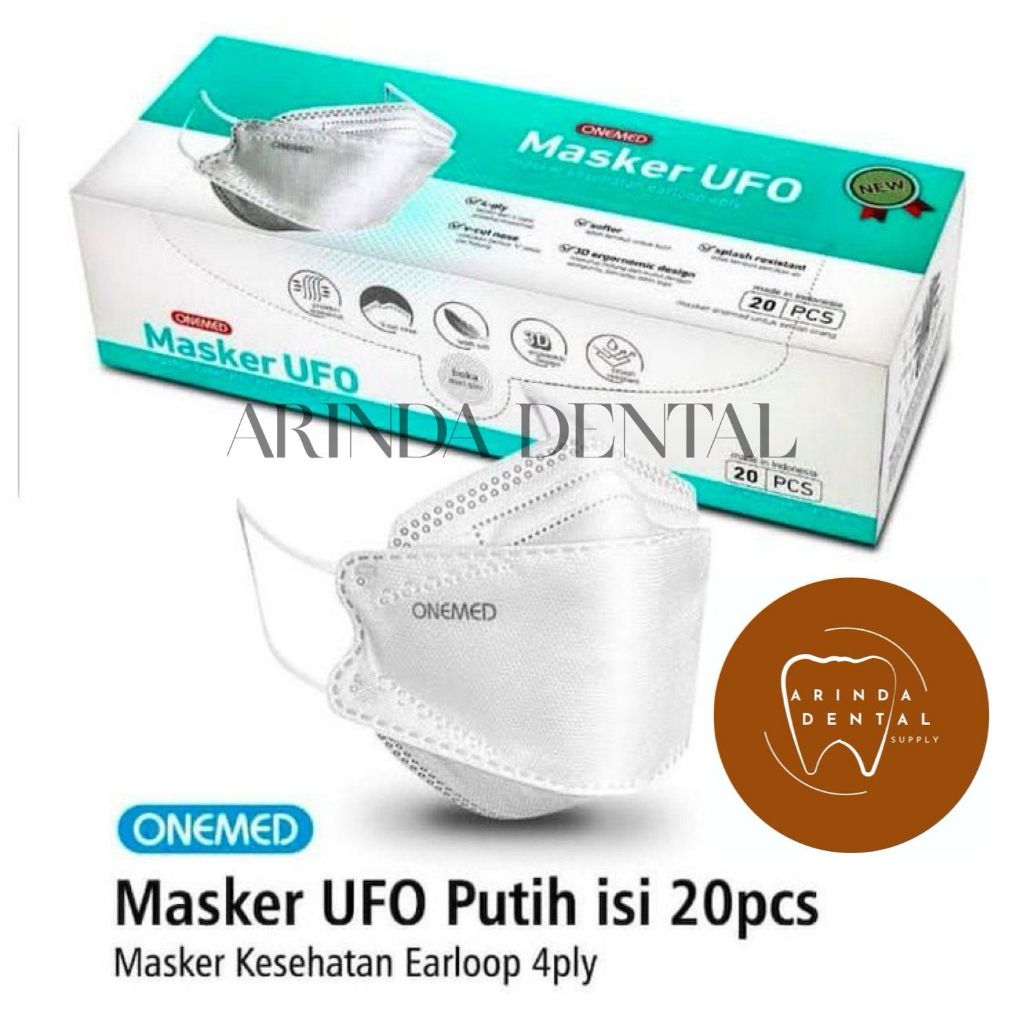 Masker UFO Onemed | Masker KF94 Onemed 4ply | Masker UFO Onemed KF94 4 ply