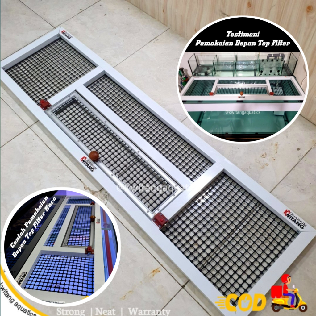 Tutup Aquarium / Tutup Aquarium Alumunium 60/120Cm / Tutup Aquarium Jaring Kawat