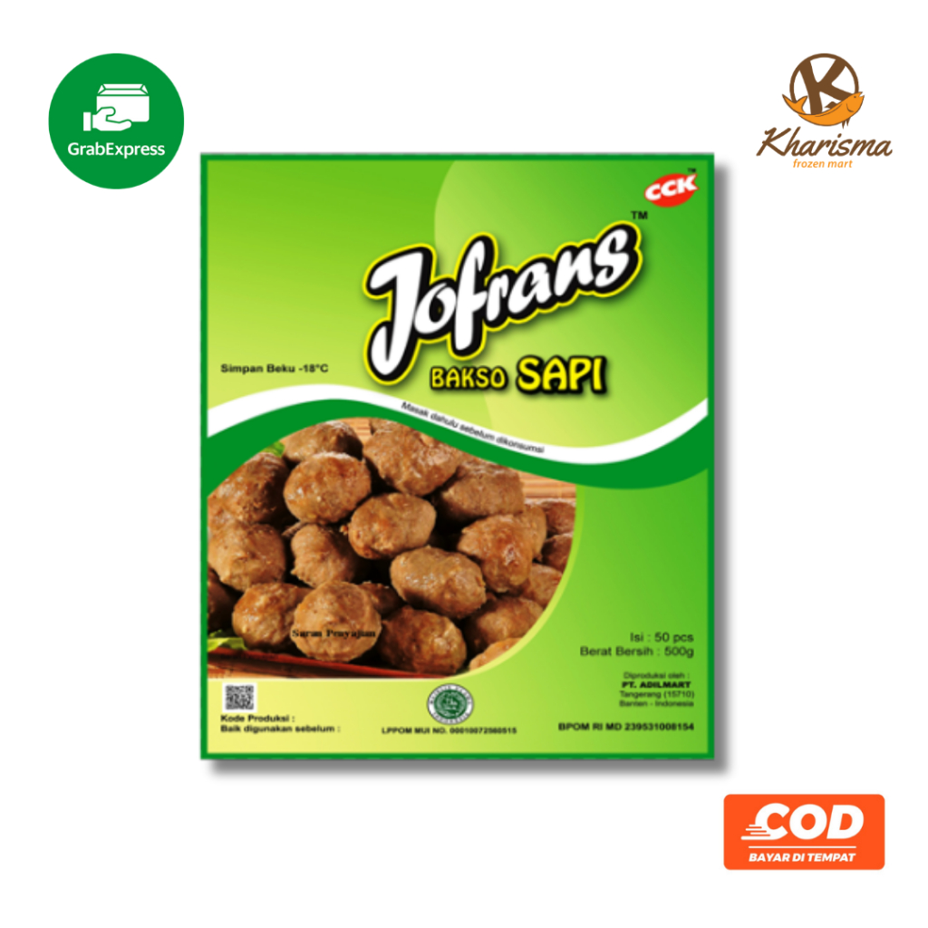 

Jofrans Bakso Sapi Cemilan Frozen Food 500g (Area Sumbar)