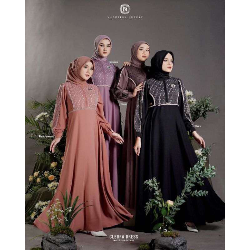 [NEW] ✔️ CLEORA DRESS ▪︎ NADHEERA LUXURY / GAMIS TULE / GAMIS MEWAH / GAMIS LEBARAN / GAMIS KONDANGA