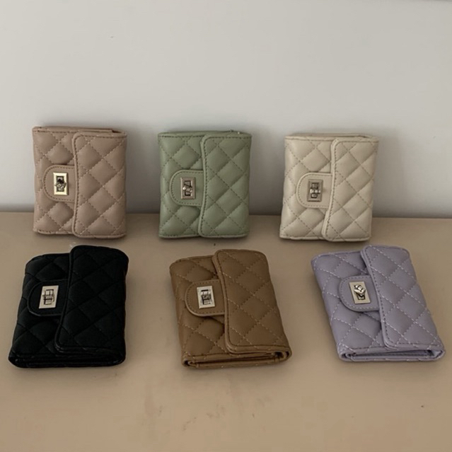 Fuku Studio Shion Dompet Lipat Kartu / Fold Wallet / Dompet Zipper Wallet Wanita Dompet Kulit