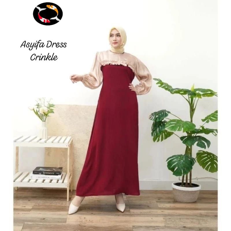 GAMIS ASYIFA DRESS MUSLIM WANITA/GAMIS WANITA IMPORT