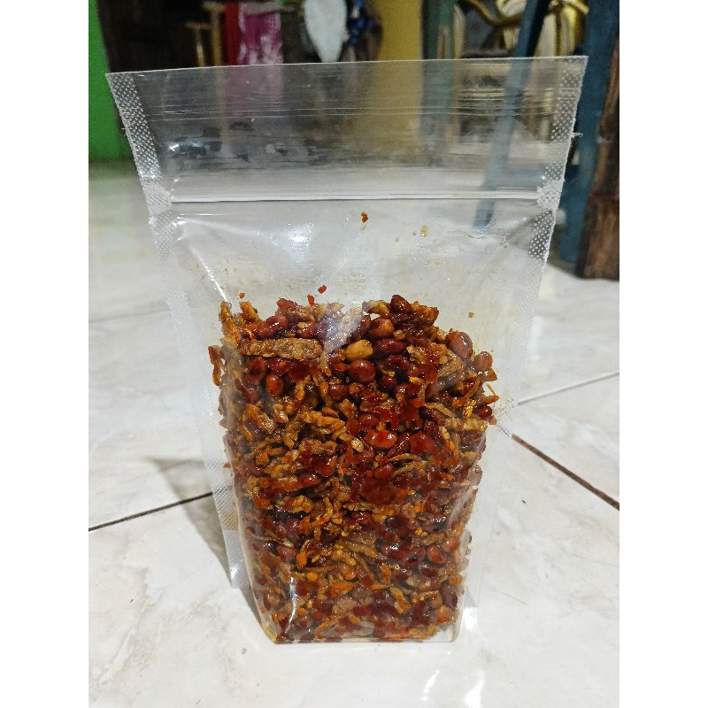 

sambal tempe teri kacang isi 500gram