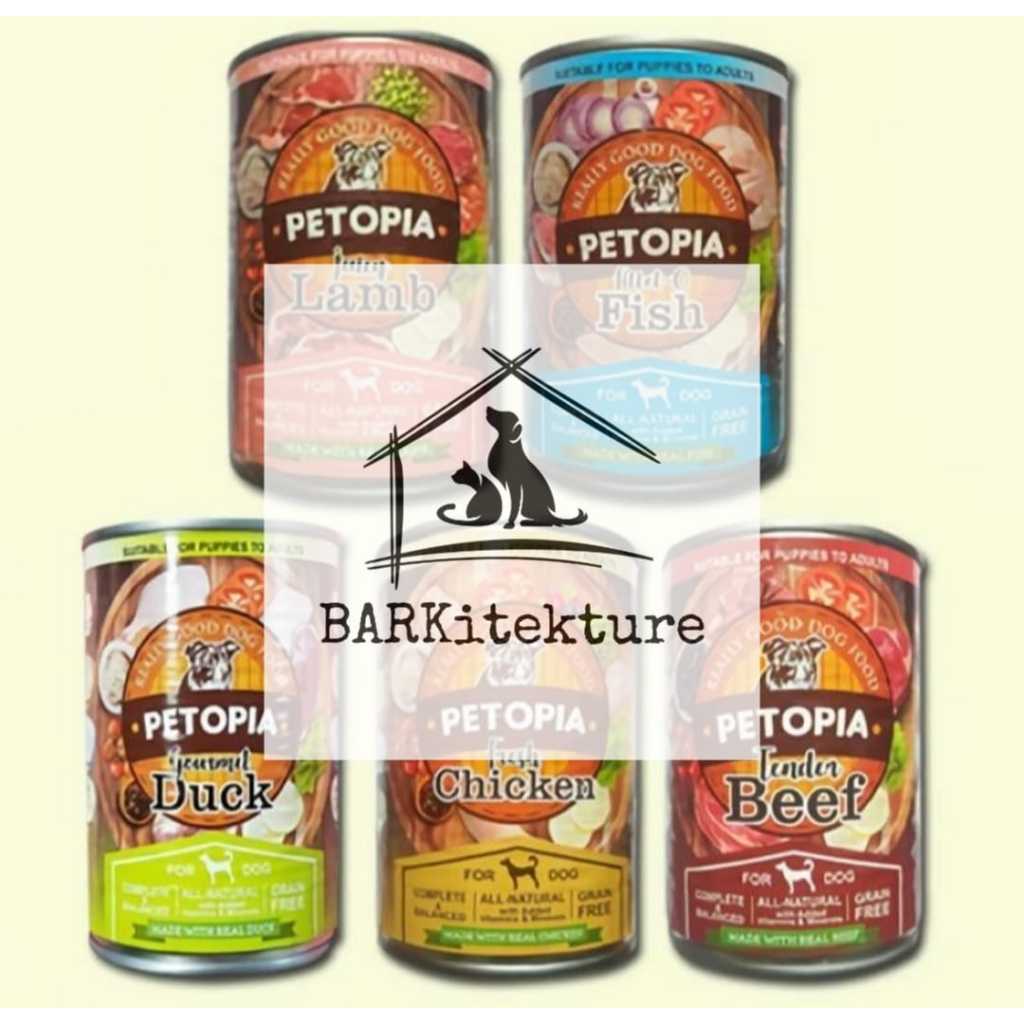 PETOPIA Dog Food 380gr Kaleng Makanan Basah Anjing Adult Puppy Dog Wet Food