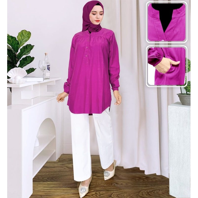 Atasan -Polos -bluse -viscose