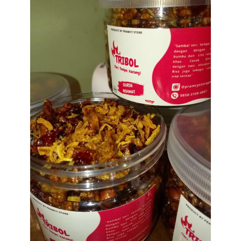 

Teri Tempe Kacang Balado Pedas Manis 400gr