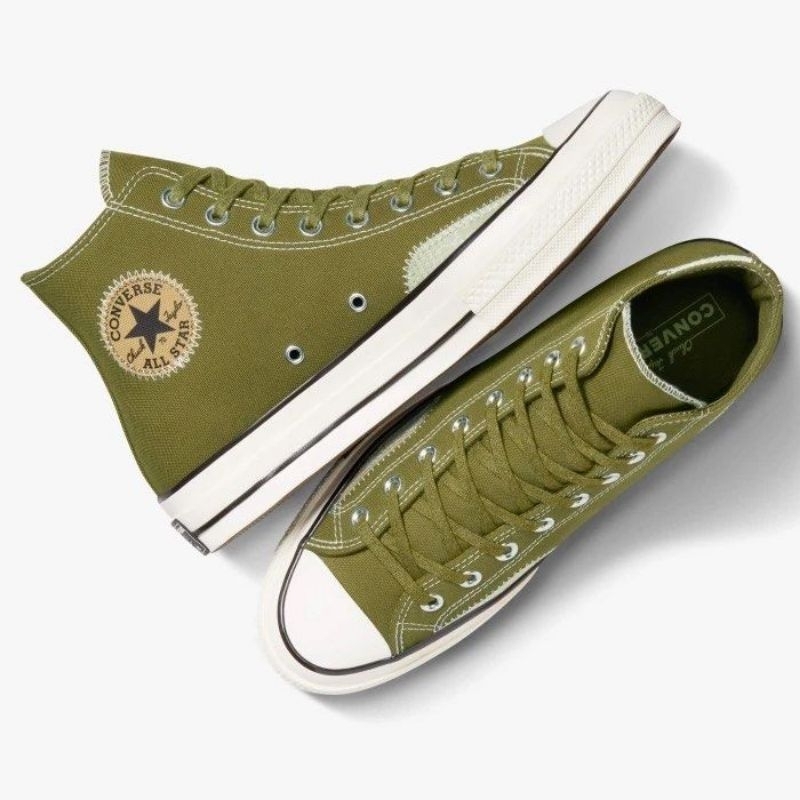 CONVERSE CHUCK 70 HI CRAFTED OLLIE PATCH GREEN A04499C ORIGINAL RESMI