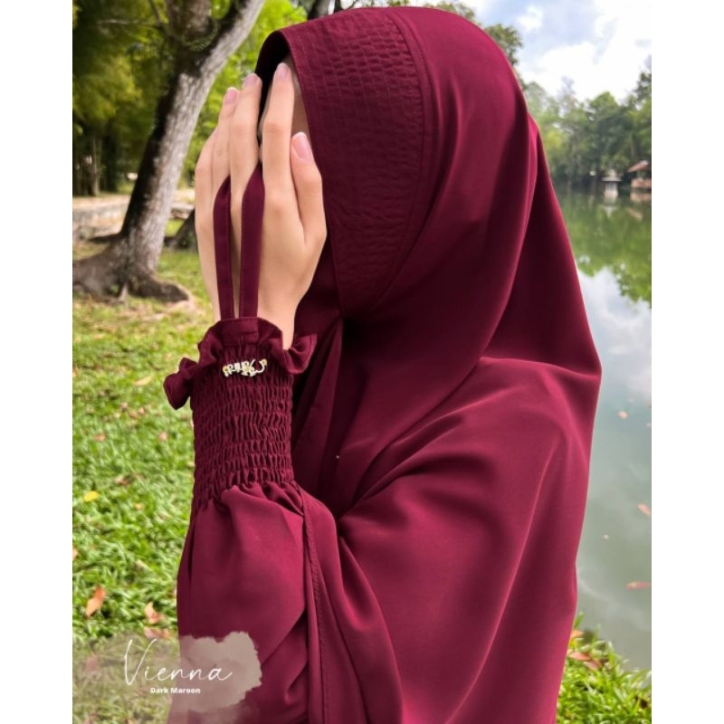 Vienna Mahira Indonesia Gamis Syari Ruffles