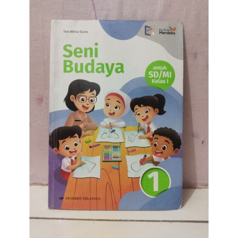 BUKU SENI BUDAYA/SBK KELAS 1/I SD/MI ERLANGGA KURMER KURIKULUM MERDEKA