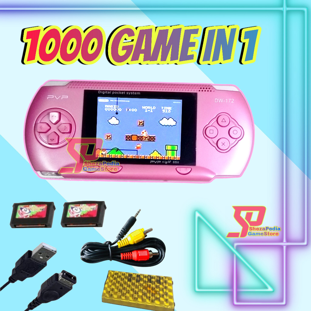 PVP Gameboy Retro 500 in 1 Game Mini Portable Mainan Anak Jadul Bisa Output TV Console Game