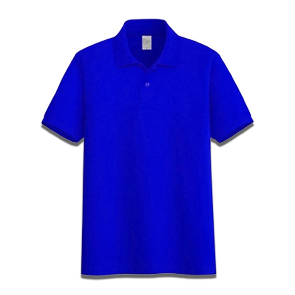 Baju Kaos Polo Pria Lengan Pendek Warna Biru Benhur / Baju Kaos Polo Cowok / Atasan Pria Kaos Polo /