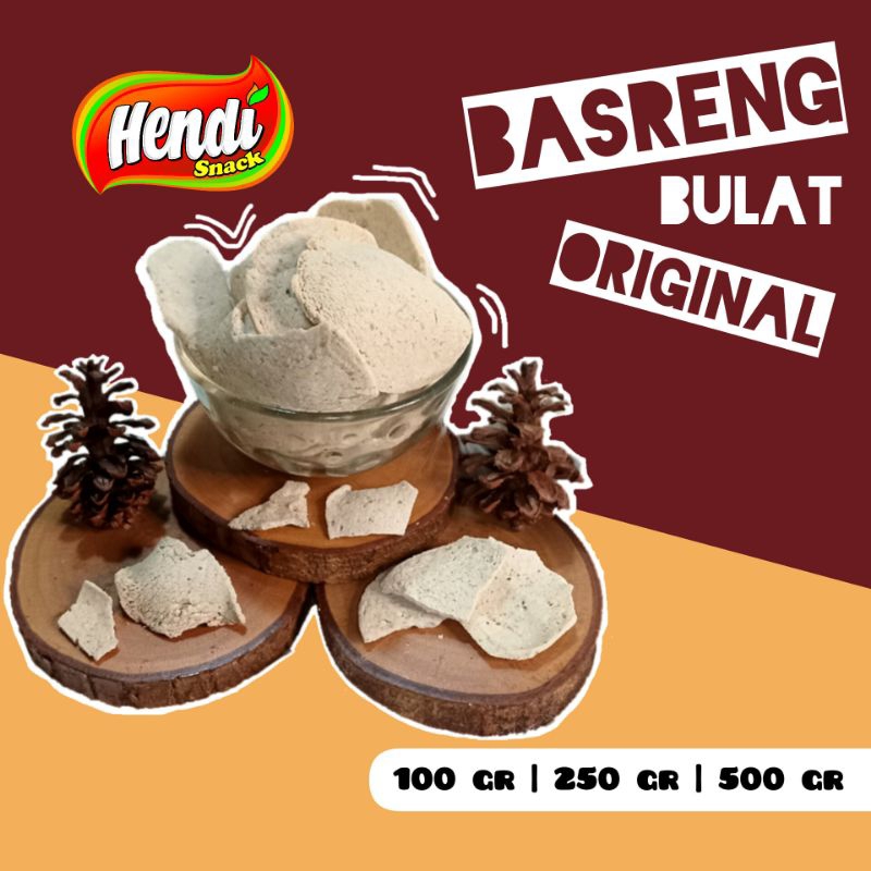 

KRIPIK BASRENG BULAT ORIGINAL / KERIPIK BAKSO / BASO GORENG GURIH / RENYAH