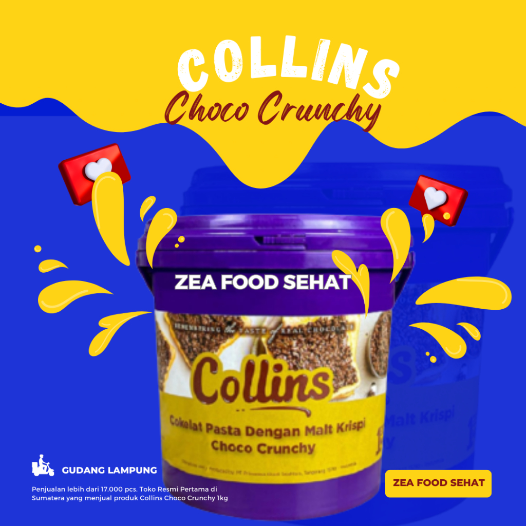 

COLLINS CHOCO CRUNCHY 1 KG Cokelat Viral Gudang Lampung