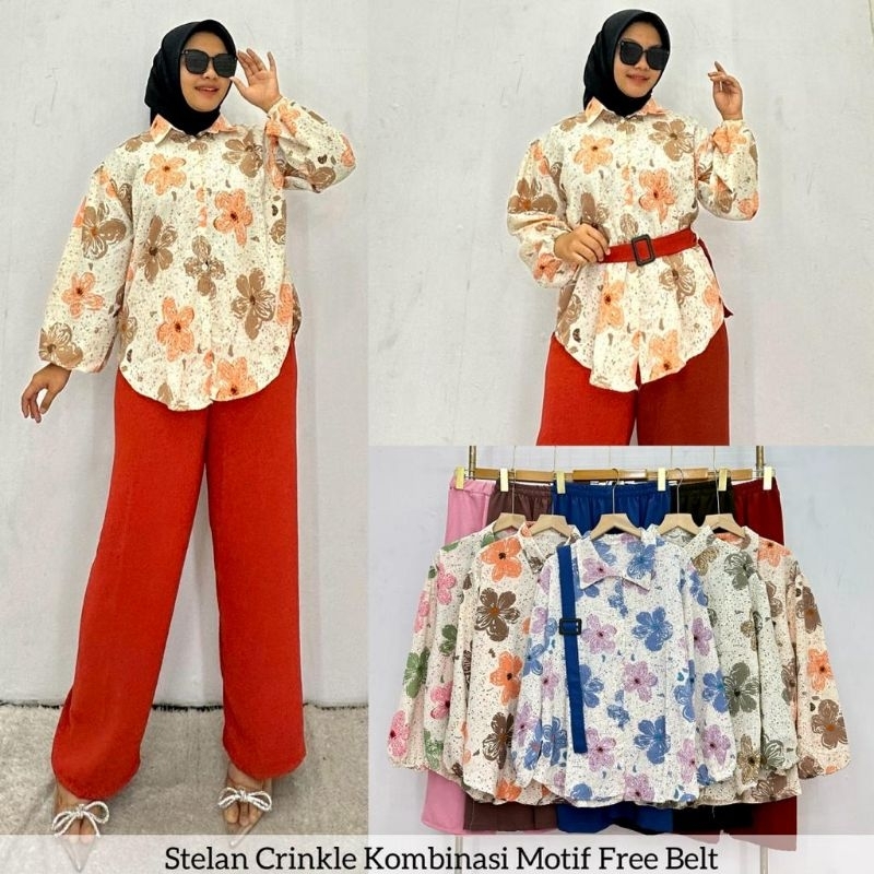 one set crinkle motif