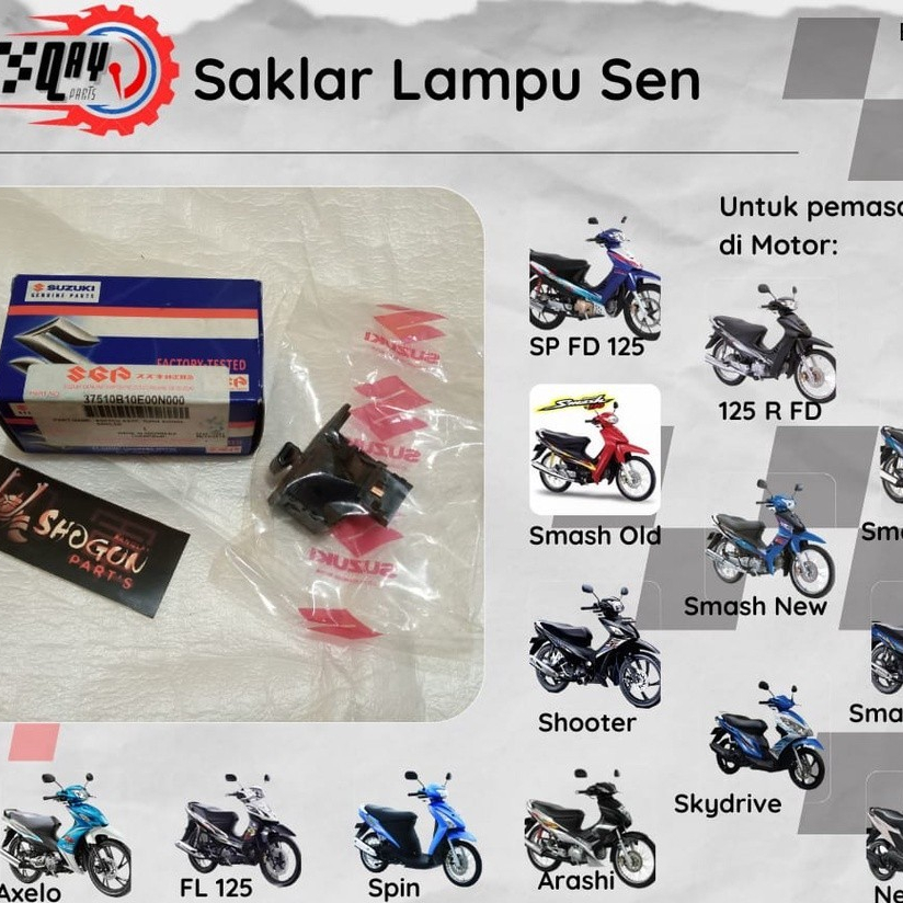 Saklar Lampu Sen Suzuki Shogun 125 R FD SP FD Arashi Smash Old Smash New Smash Titan Smash FI Shoote