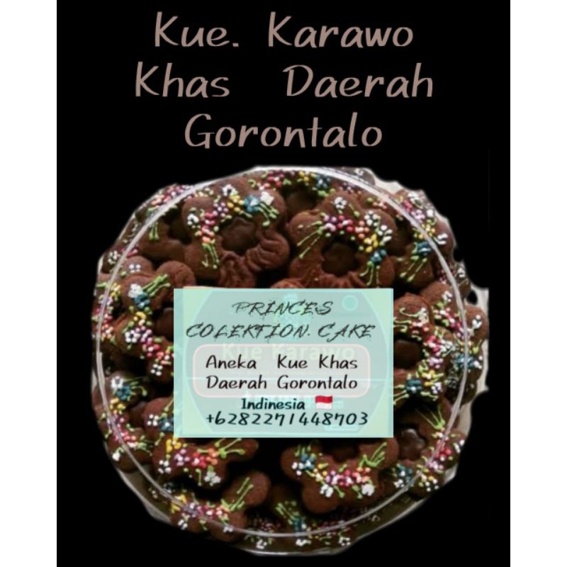 

KUE KARAWO KHAS DAERAH GORONTALO DI UKIR DENGAN BAHAN KUE