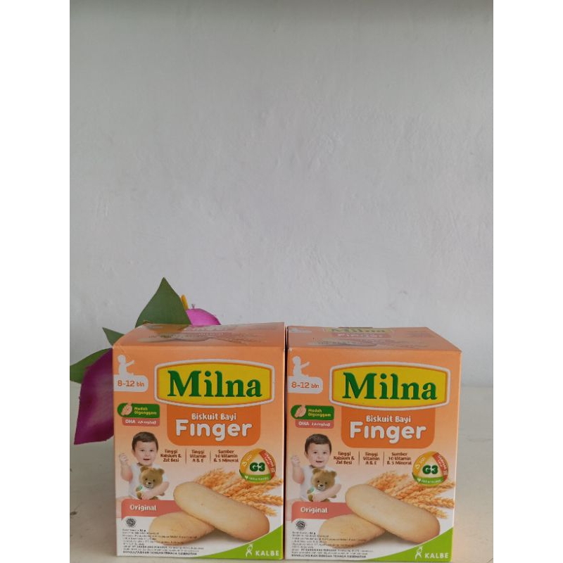 Milna biskuit bayi finger 8-12 bulan rasa original 52g