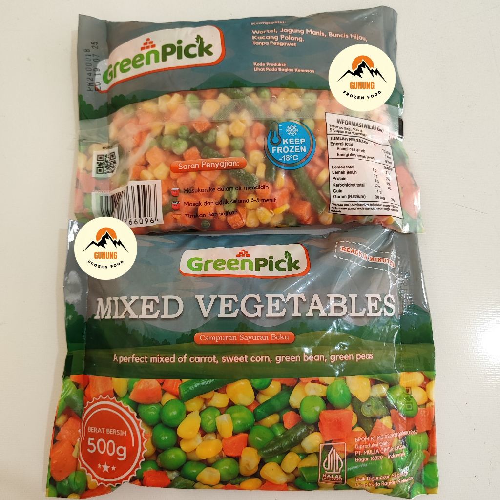 

GreenPick Mixed Vegetables 4 Ways 500gr