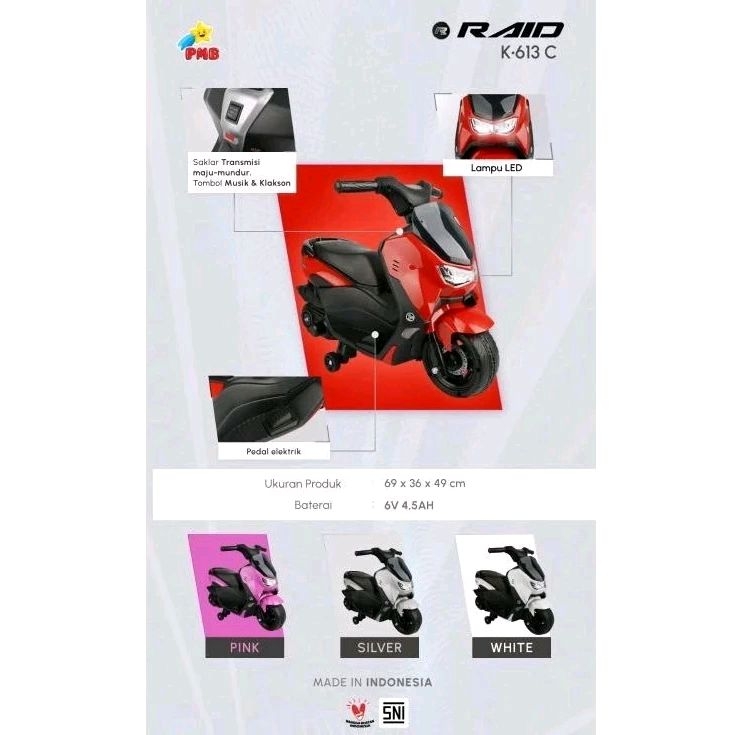 (FREE PELAPIS BAN ) MOTOR AKI ANAK NMAX K613C K-613C K 613C