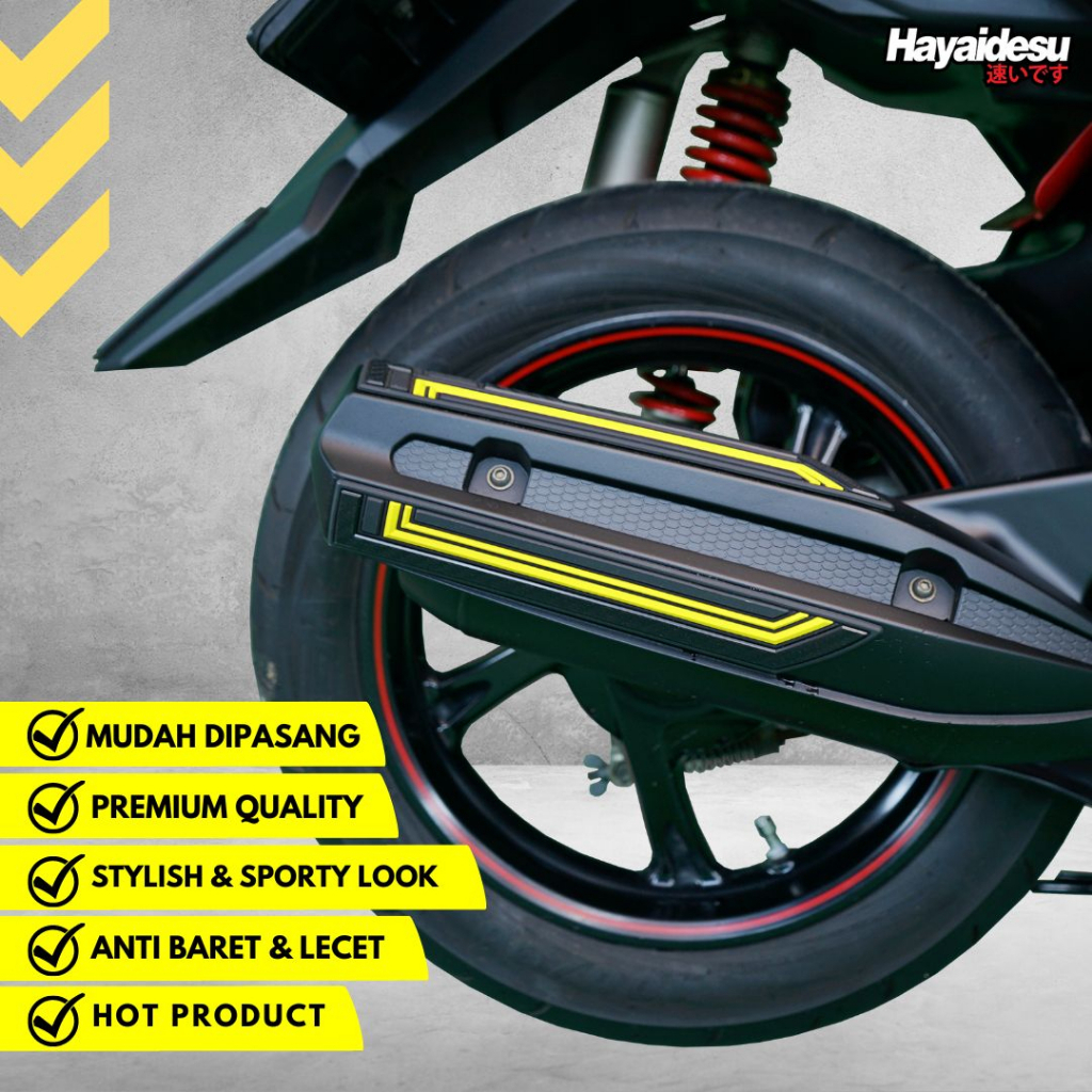 Hayaidesu XRIDE 115 Body Protector Muffler Knalpot Cover