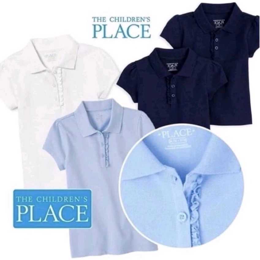 Kaos kerah anak Place perempuan grade B