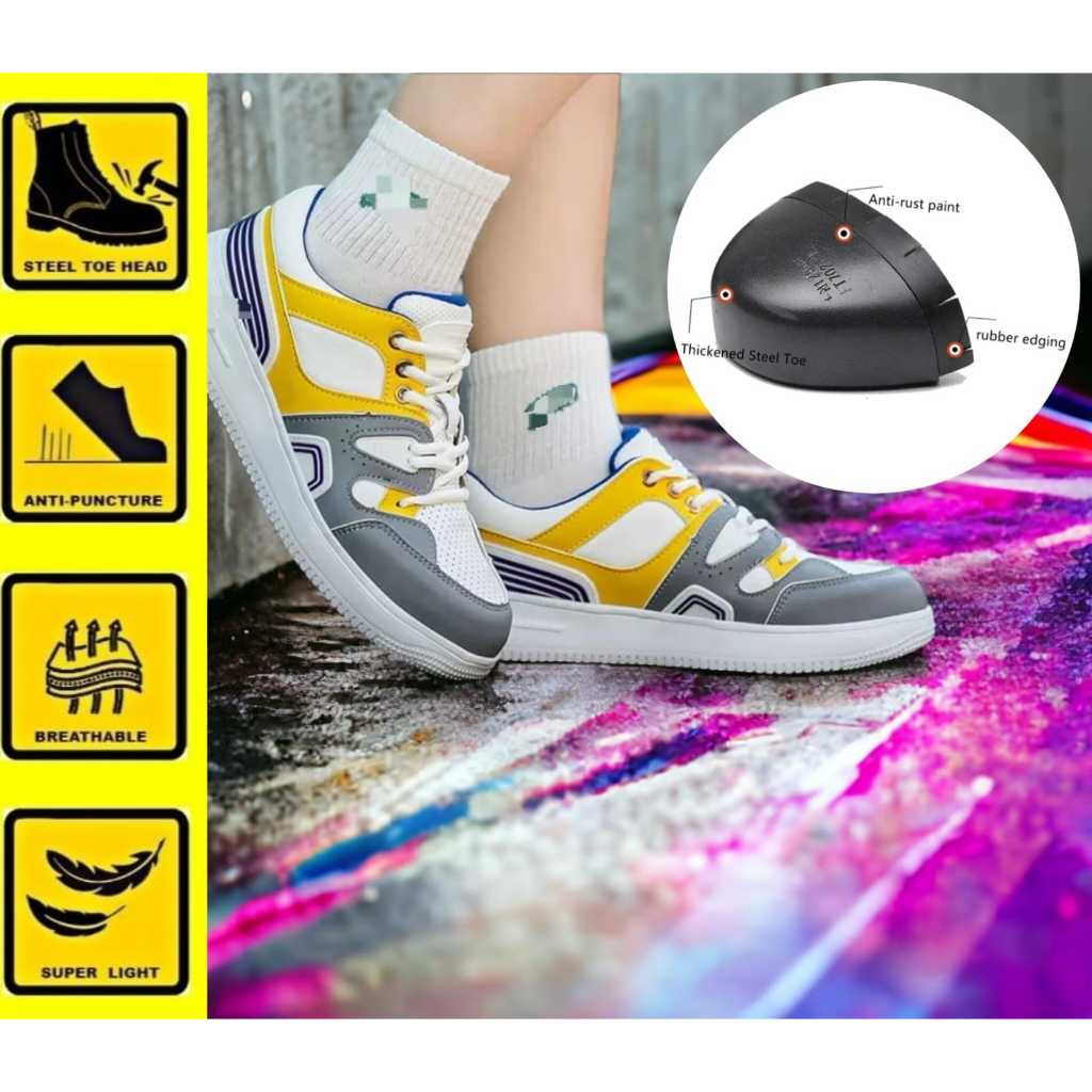 Sepatu Safety Sporty sepatu ujung besi kode 126