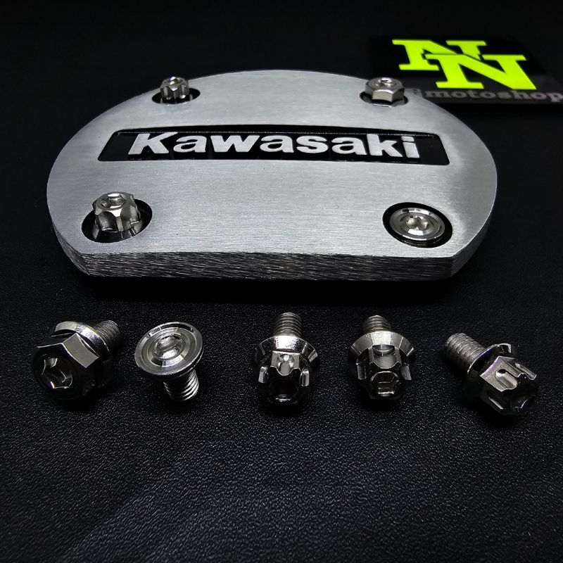 RK baut cover tutup bak magnet blok kopling NINJA R SS KIS RR ZX 150 probolt stainless thailand