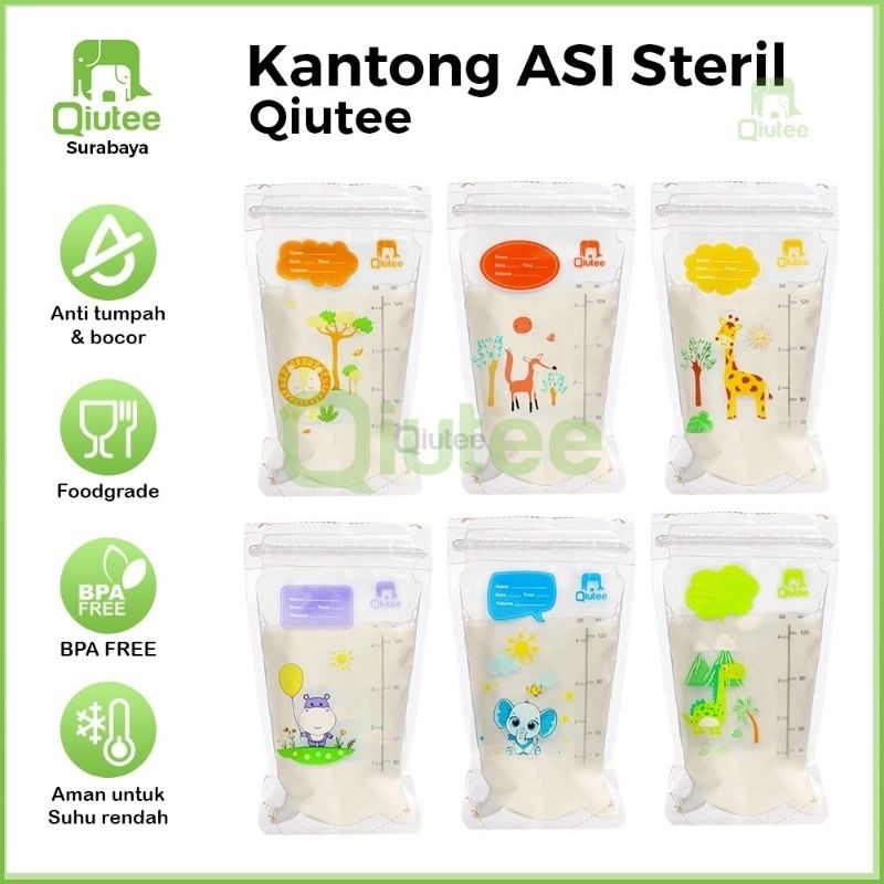 Kantong Asi Qiutee Breastmilk Storage 120 ml 30pcs