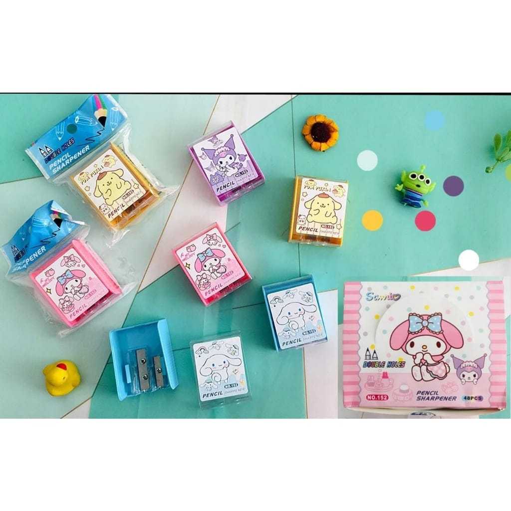 

Serutan / Rautan Karakter Kuromi / Melody / Cinnamorol