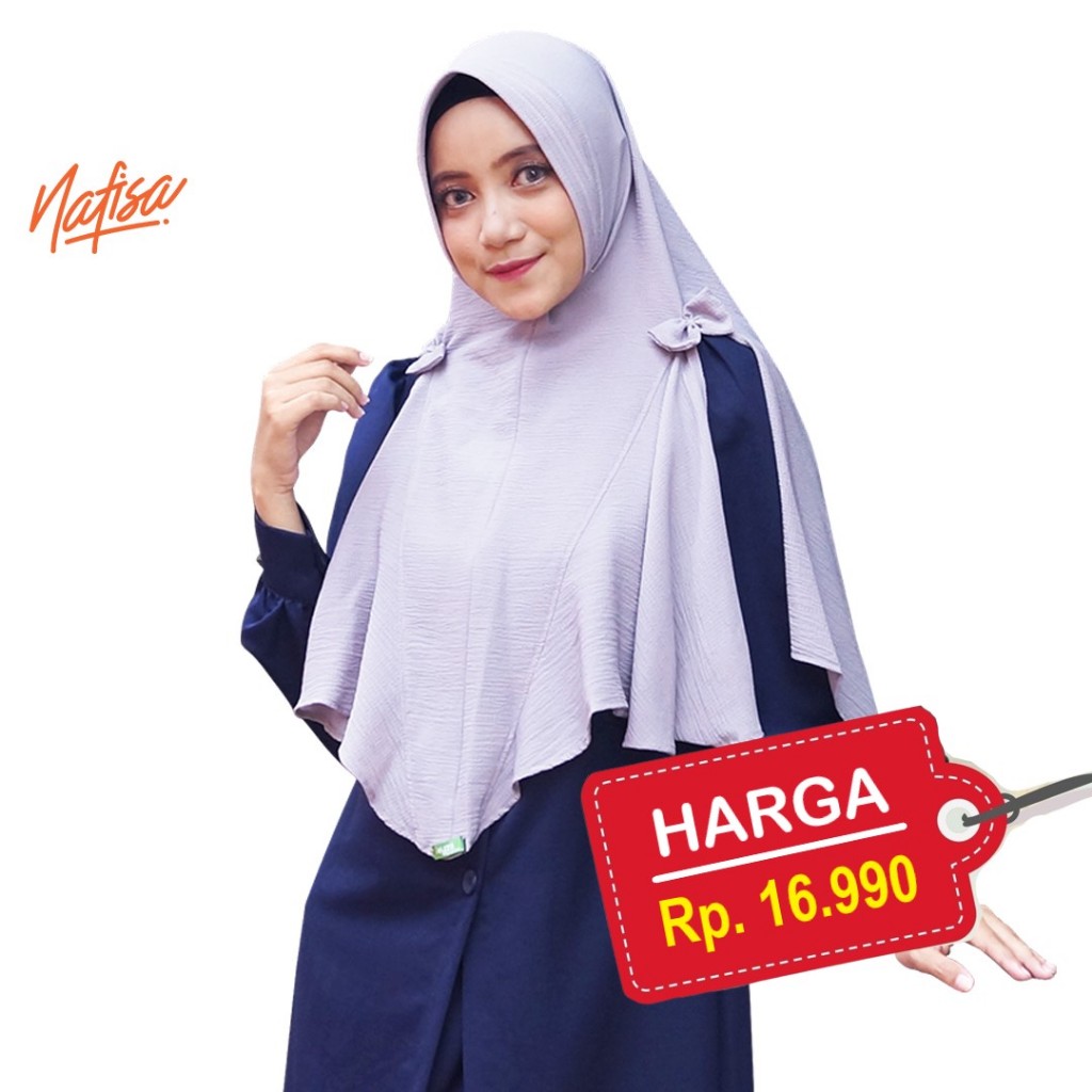 Nafisa Feyza Kimberlee | Jilbab Instan Bergo Dewasa Bahan Buble Pop