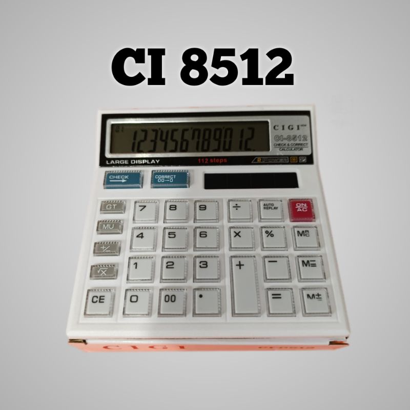 

Kalkulator Cigi CI 8512 / kalkulator dagang / kalkulator murah / kalkulator 12 digit