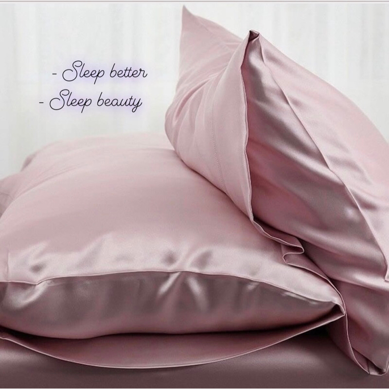 Sarung Bantal Satin Silk Pillowcase Silk Sarung Bantal Satin Silk Premium Sarung Bantal Kecantikan S