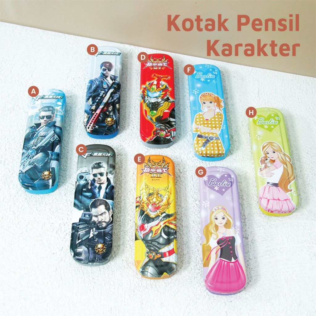 

SALEE !!! Kotak Tempat Pensil Kaleng Pencil Case Kaleng / Tempat Pensil Kaleng