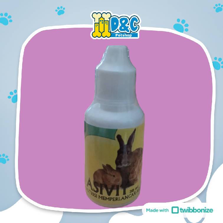 ASIVIT KELIINCI 30ML - VITAMIN PENAMBAH JUMLAH ASI INDUK KELINCI