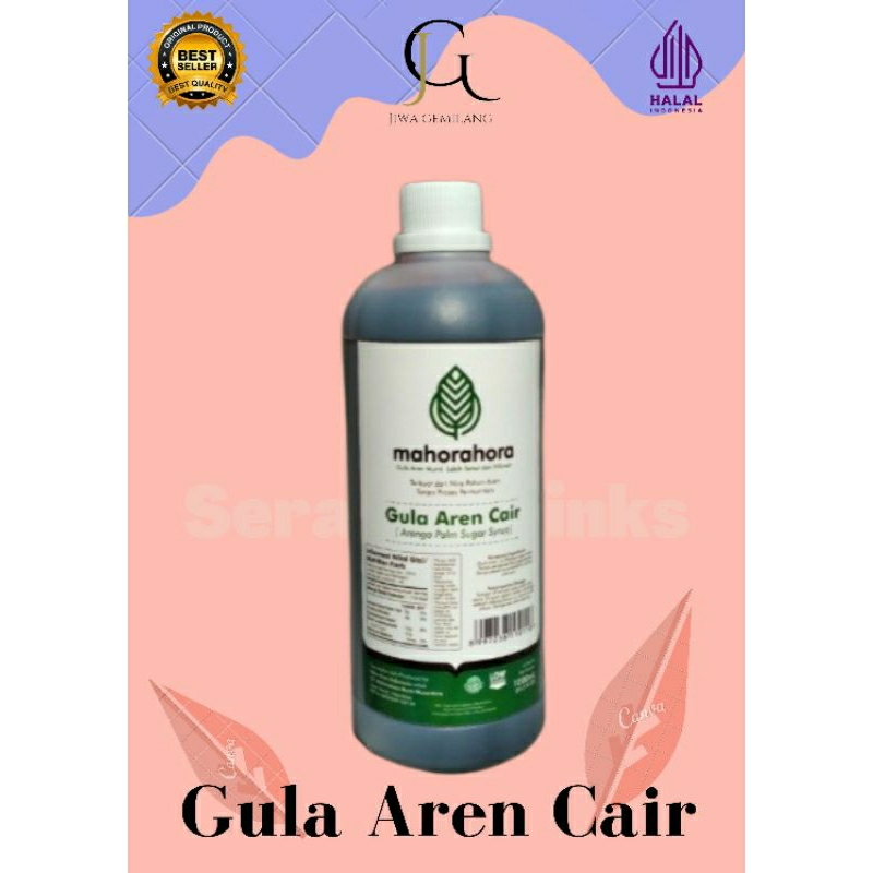 

Gula Aren Cair Mahorahora Organik Original, Premium dan Halal Murni Ukuran 1 Liter