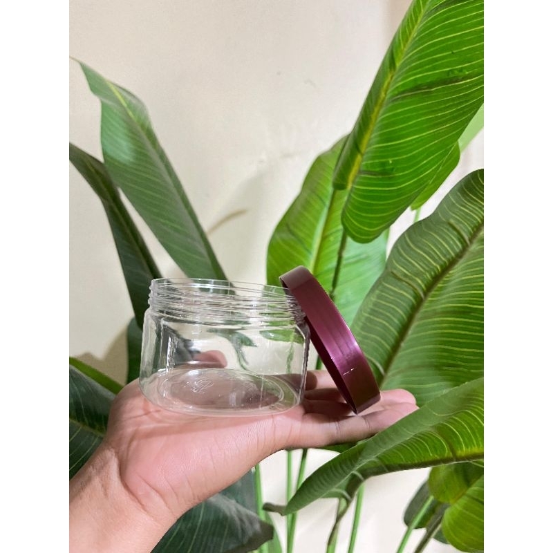 Pot lulur 250gr kotak natural ungu/pink/burgundy