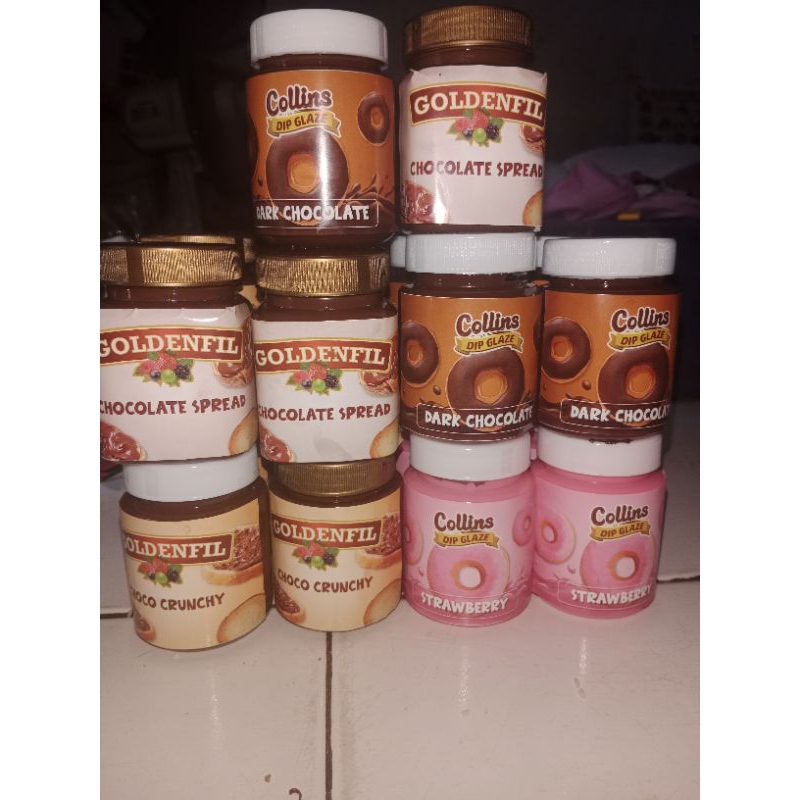 

Coklat Collins&Goldenfill share in jar