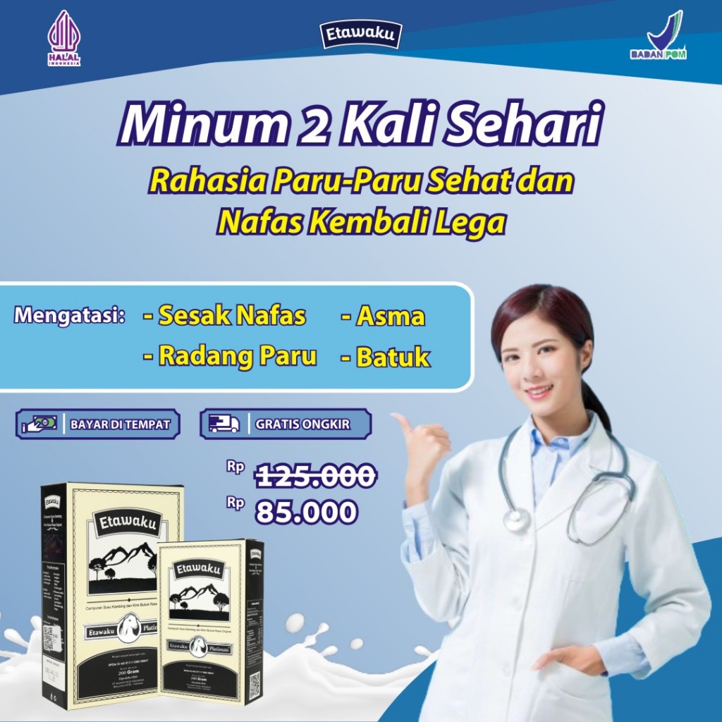 

PAKET 3 BOX ETAWAKU PLATINUM Susu Kambing Etawa Murni Original Rendah Gula Aman dikonsumsi Anak Minimal 2 Tahun Bantu Sehatkan Masalah Pernapasan Seperti TBC Asma Sesak Nafas dan Batuk Tak Sembuh