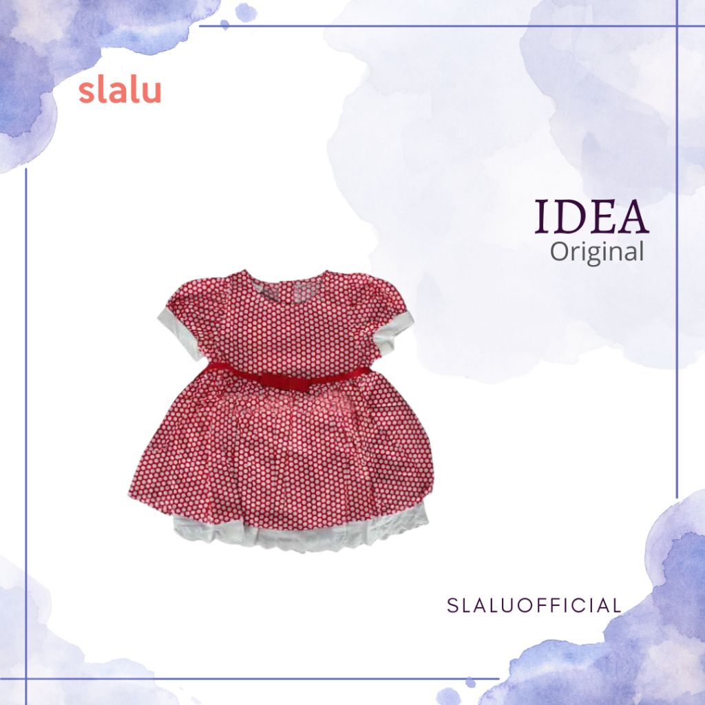 Dress Filmy Anak Perempuan Branded Idea Cotton – Baju Anak Perempuan Lucu Adem Size 73-100 - Factory