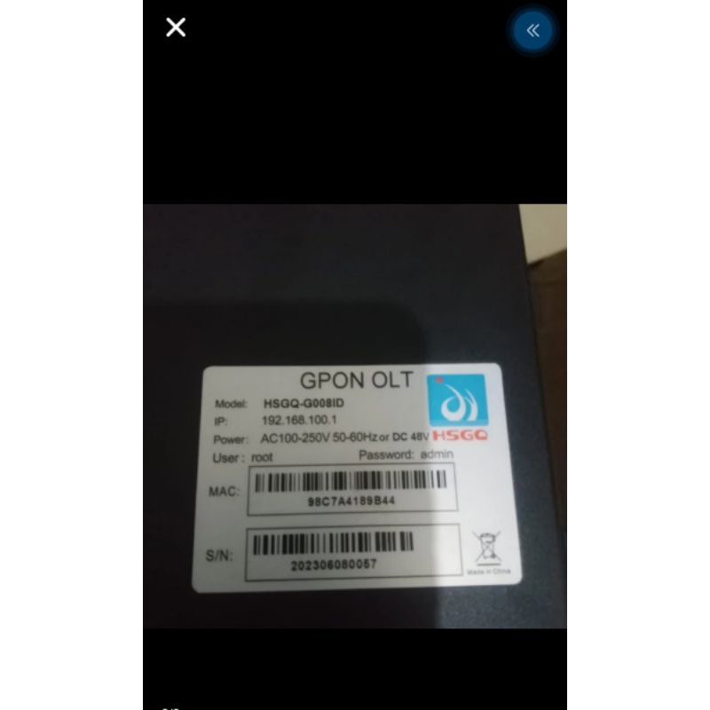 OLT GPON HSGQ 8PORT  SFP C+++