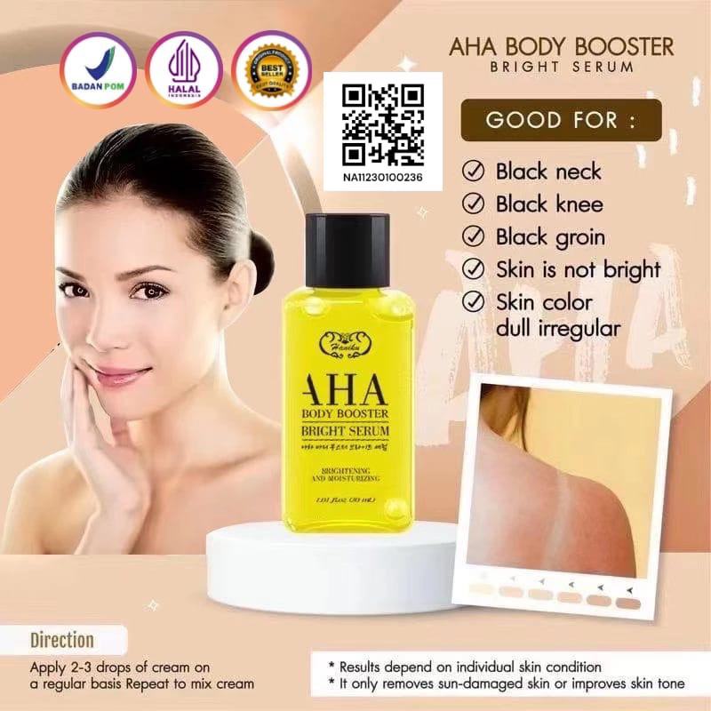BPOM HANIKU AHA BODY BOOSTER BRIGHT SERUM / AHA BODY SERUM BPOM
