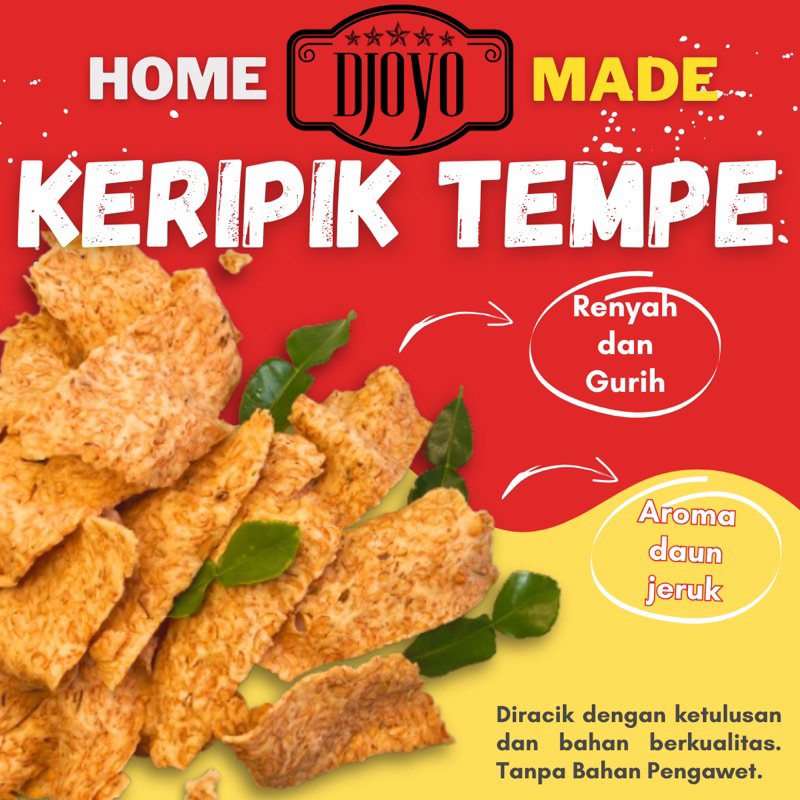 

DJOYO KERIPIK TEMPE - Camilan renyah gurih aroma daun jeruk
