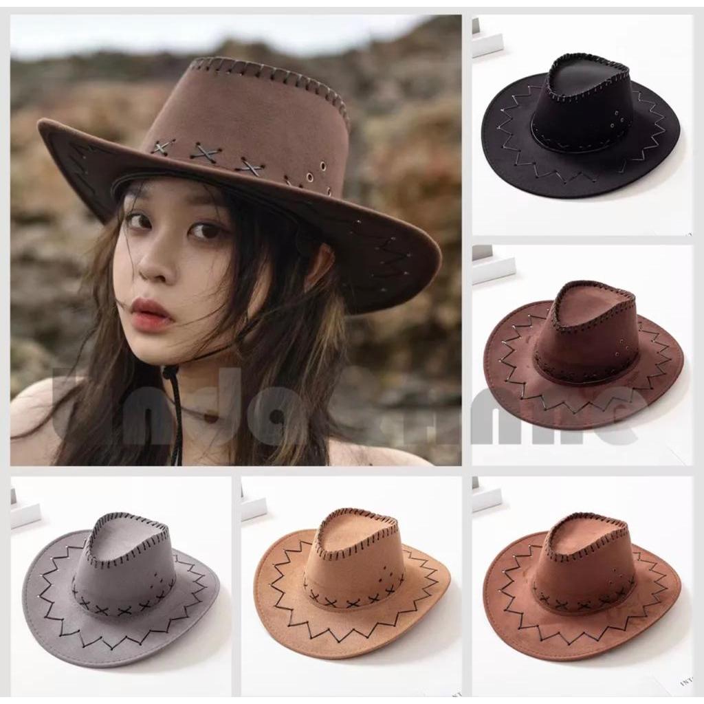 TOPI KOBOI ZIG ZAG DEWASA PRIA WANITA | TOPI LAKEN DEWASA | TOPI KOBOI KLASIK