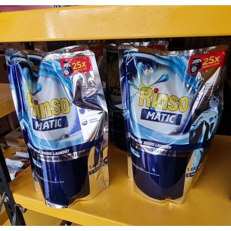 rinso cair rinso matic bukaan depan sabun mesin cuci