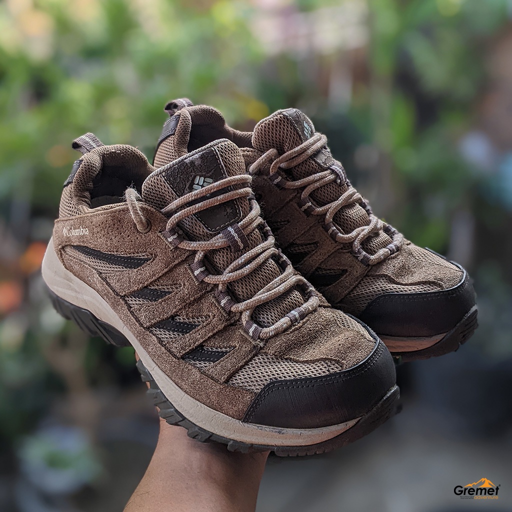 Sepatu Columbia Rendah Waterproof / Sepatu Gunung Columbia Low Waterproof Size 38