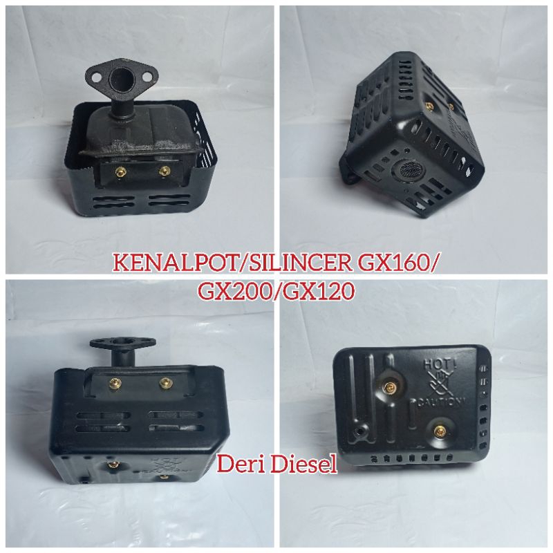 kenalpot mesin honda gx160 gx200 gx120 kenalpot mesin honda 5,5 pk